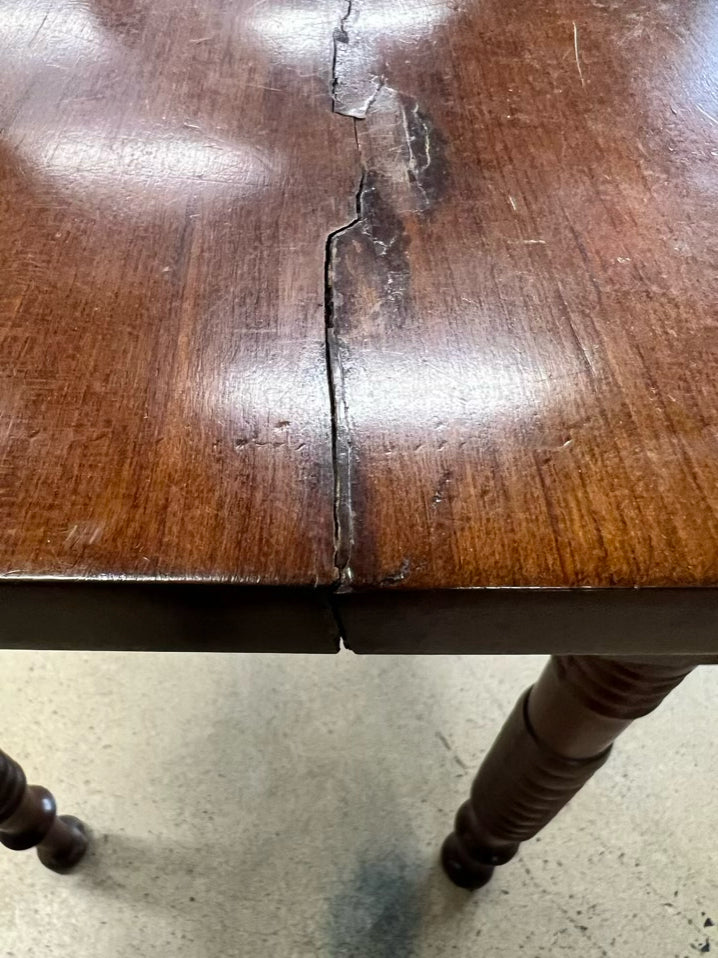 ANTIQUE Pine Drop Leaf w/ Spool Legs
