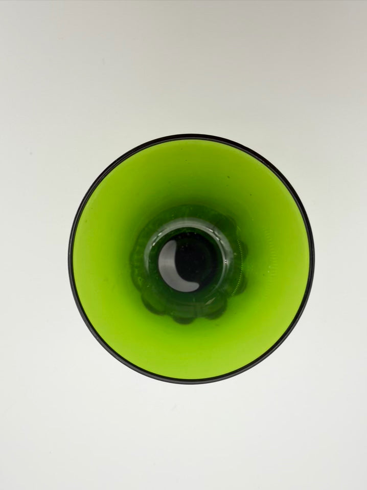 Green Blown Glass Abstract ASEDA Swedish Glassware