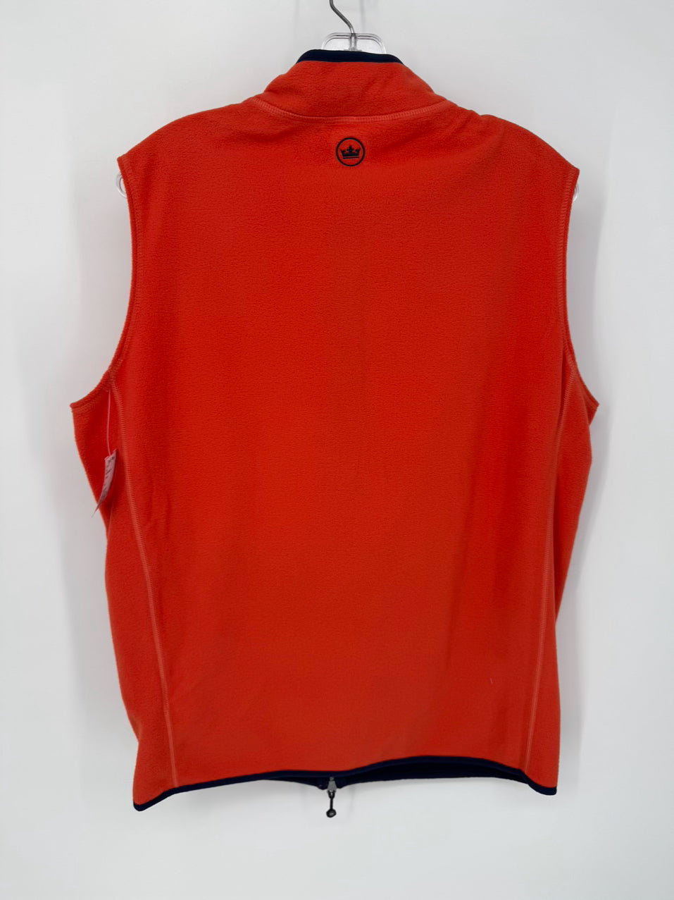 PETER MILLAR Size M Orange Fleece Vest NWT