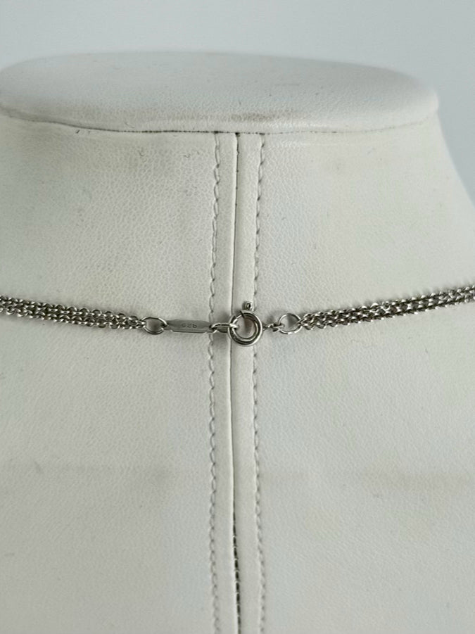 TIFFANY & CO. STERLING SILVER Infinity Pendant Necklace