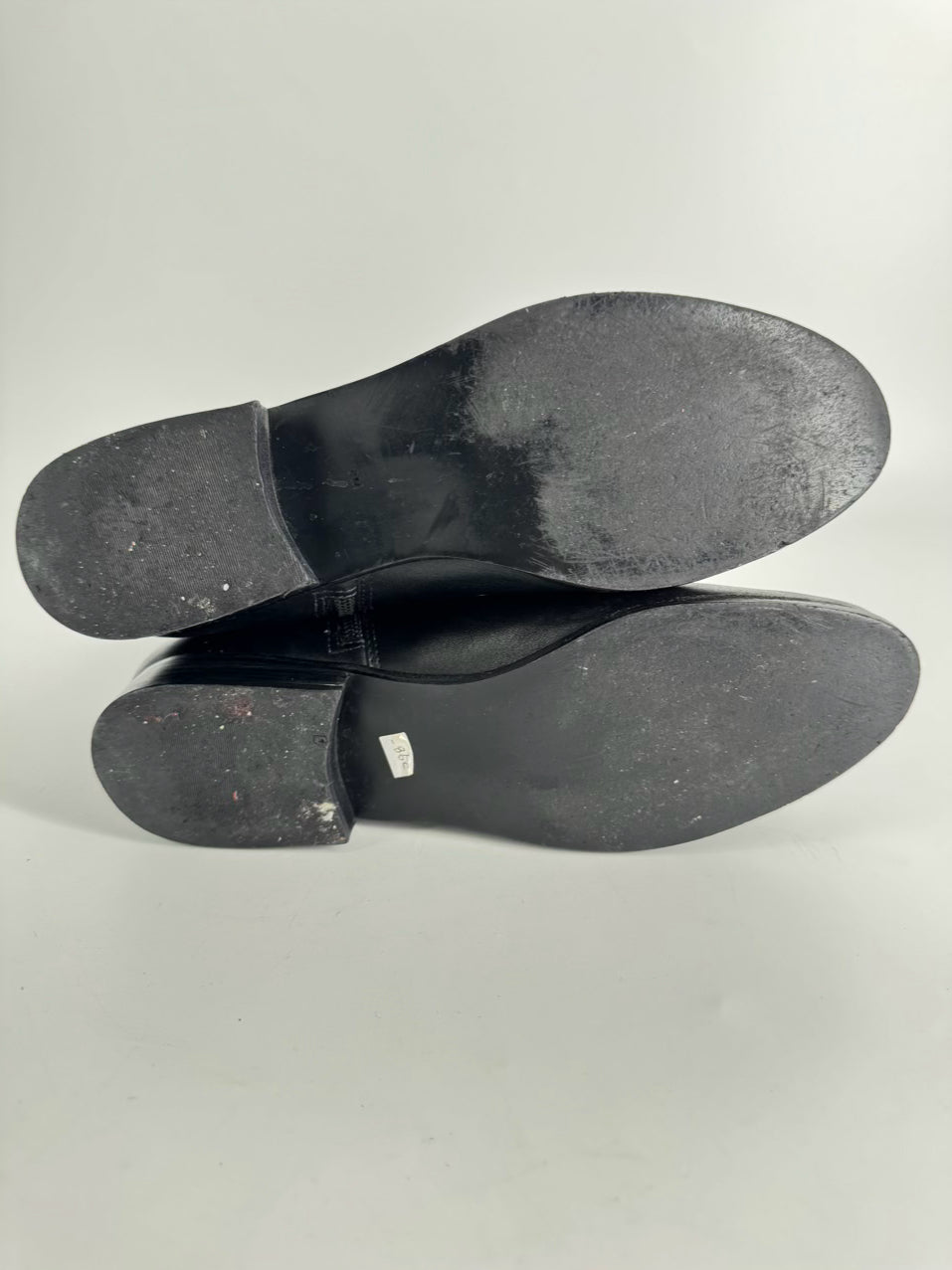 JACK ROGERS Size 8 Black & Navy Leather Boots