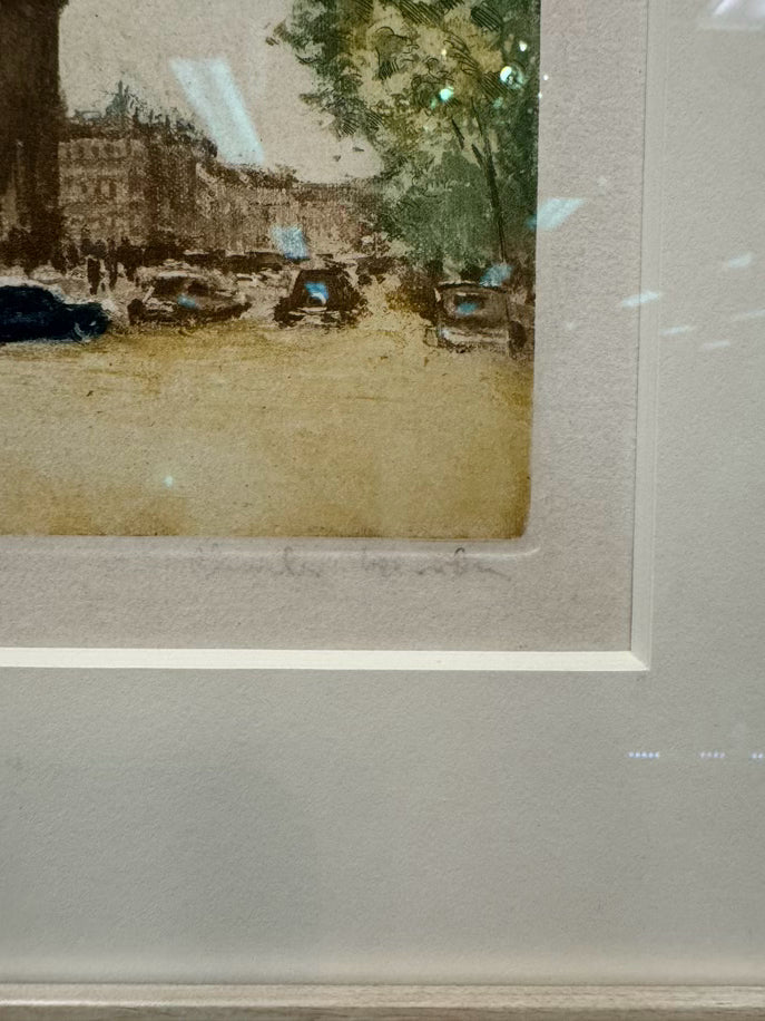 CHARLES BLONDIN Paris Scene Pair of Framed Art