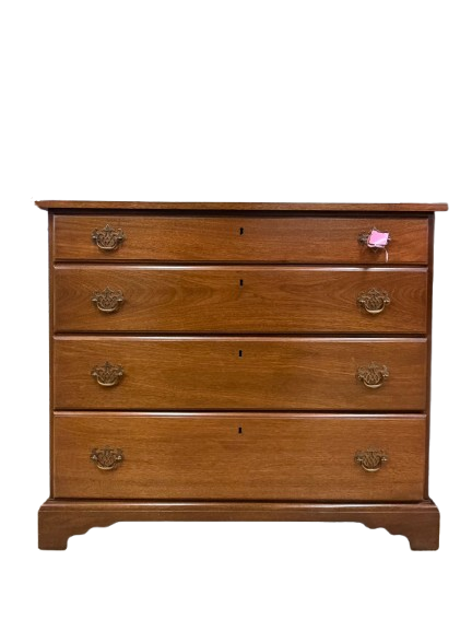 VINTAGE Mahogany 4 Drawer Chest