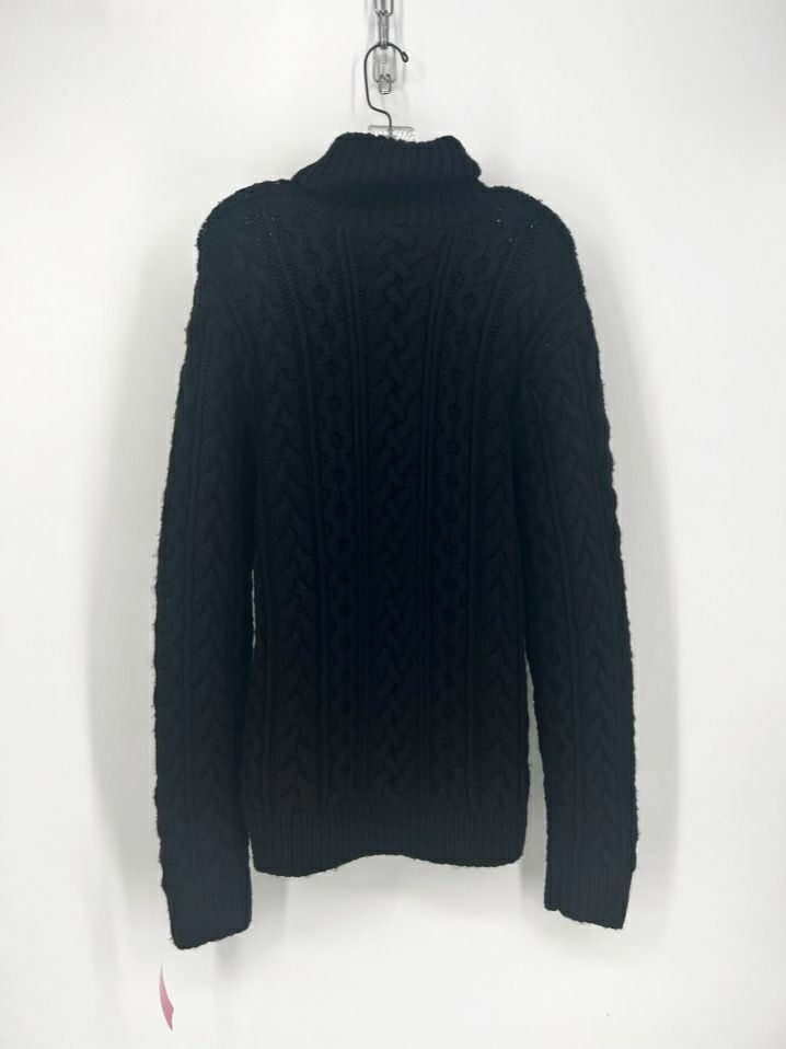 RALPH LAUREN PURPLE LABEL Size L Black Cashmere Turtleneck Sweater