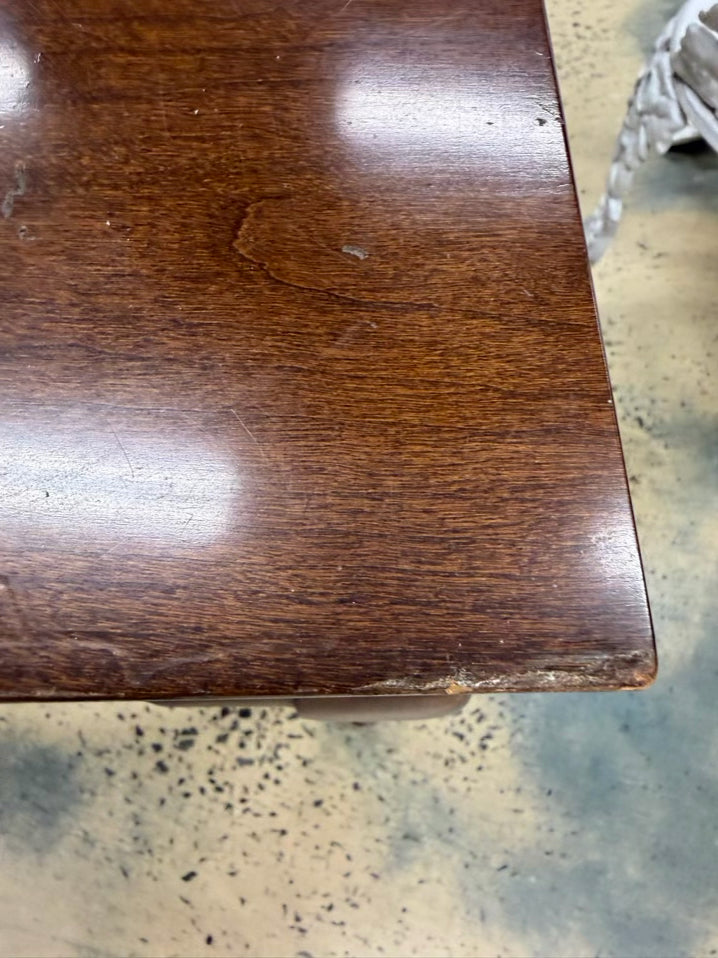 Medium Brown Wood Queen Ann Tea Table