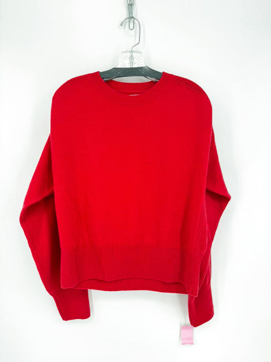 SA SU PHI Wmn's Size 44 Red Cashmere Crew Sweater