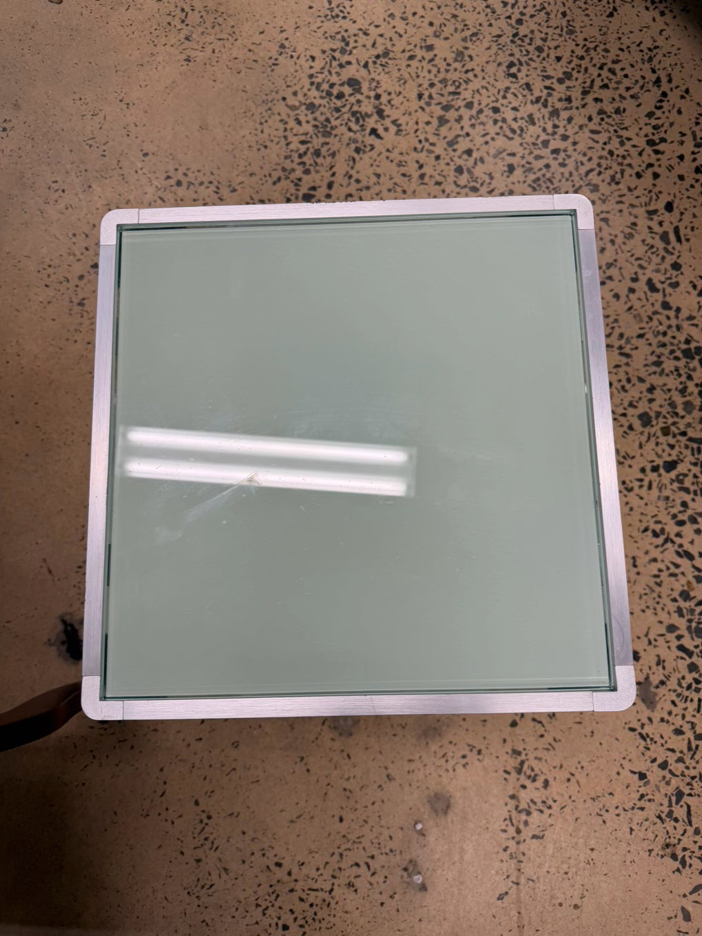 Metal & Glass End Table