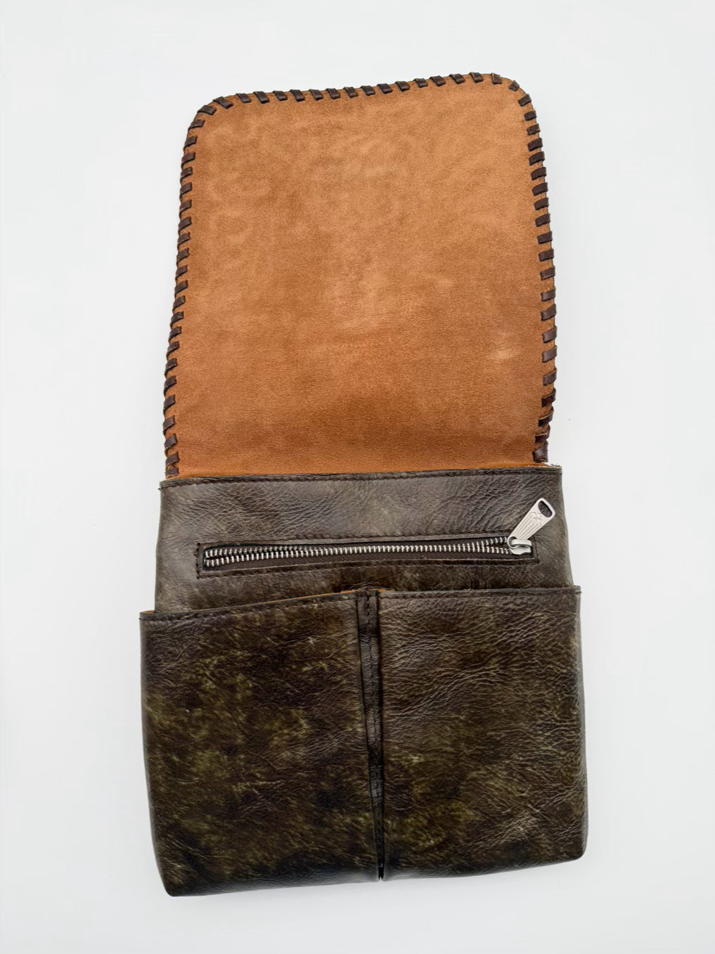 PATRICIA NASH Granada Brown & Blue Tooled Leather Crossbody Bag