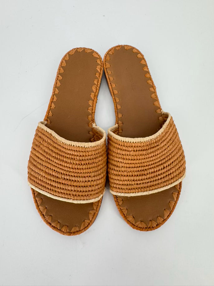 CARRIE FORBES Size 37 Natural Sandals