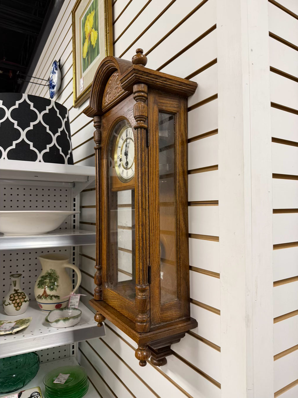 HOWARD MILLER Medium Oak Wall Clock
