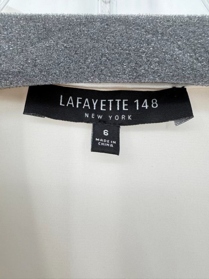 LAFAYETTE 148 Size 6 Champagne Silk Blouse