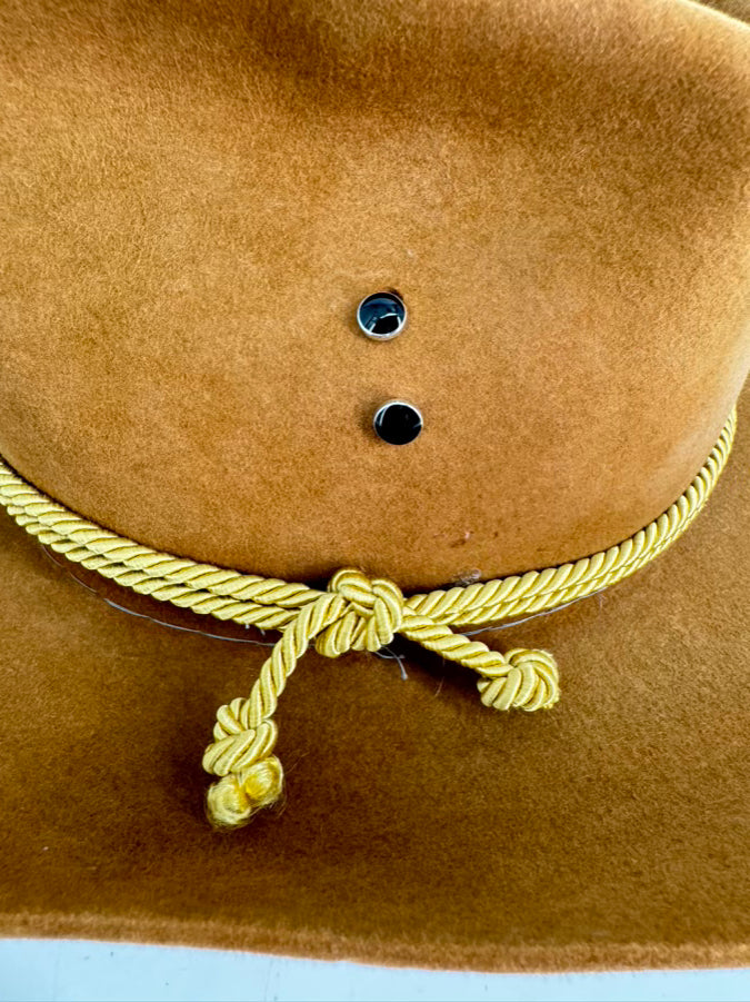 WEDGLES Cognac Suede Unisex Riding Hat