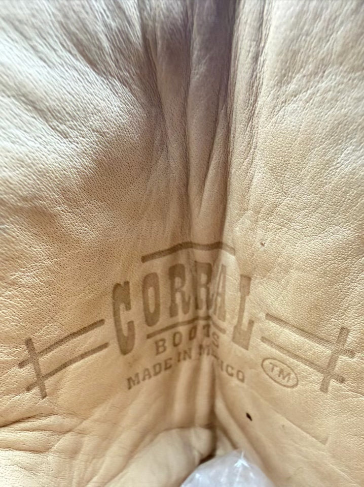 CORRAL WMNS Size 8.5 Brown Leather Western Boots