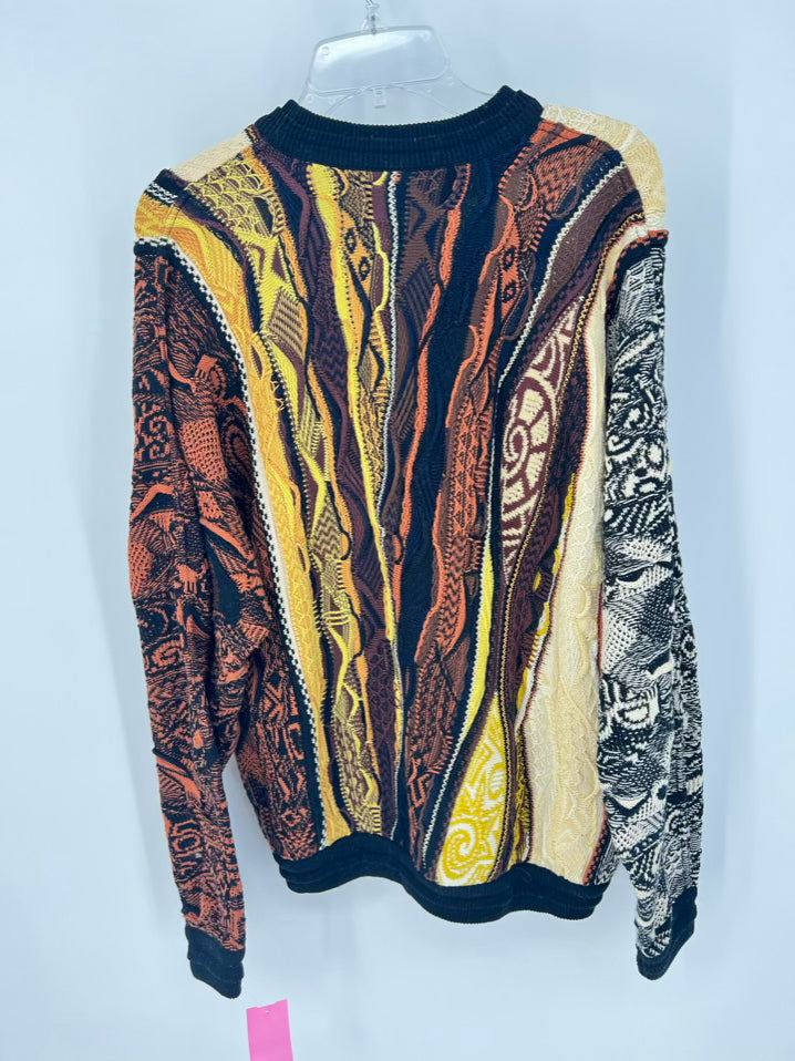 COOGI Size L Yellow & Black Sweater