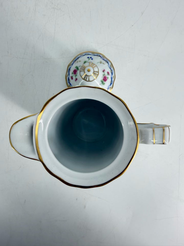 BERNARDAUD Porcelain Artois Bleu Cream & Sugar