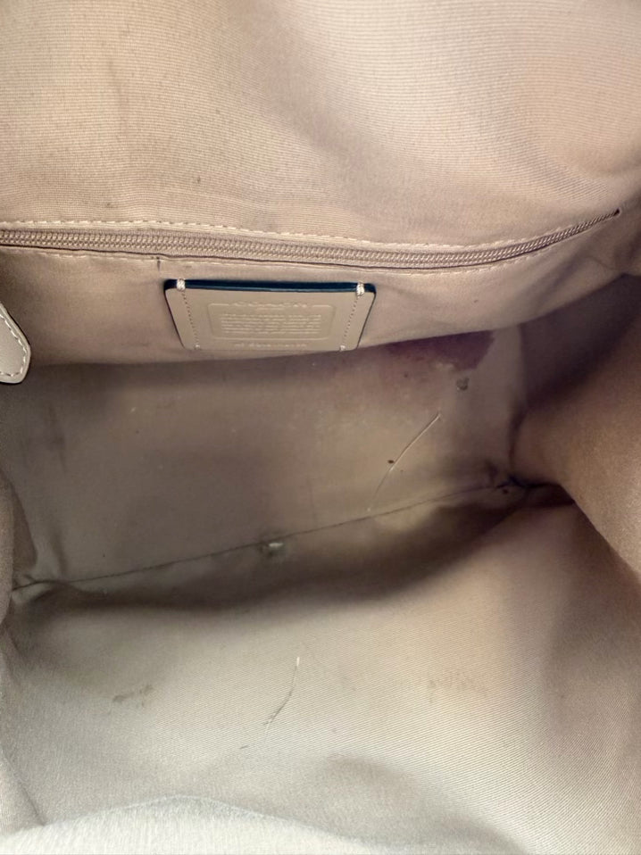 COACH Cream & Black Leather Purse