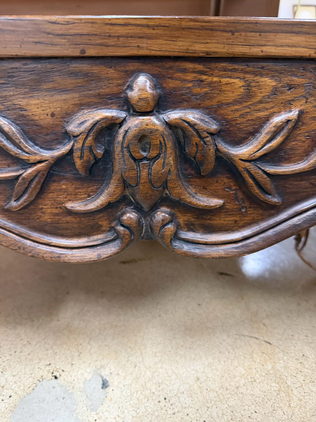Wood Carved Server Table