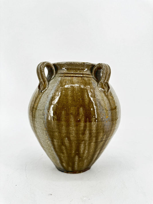 G. KIM ELLINGTON Green & Gray 4 Handle Jar