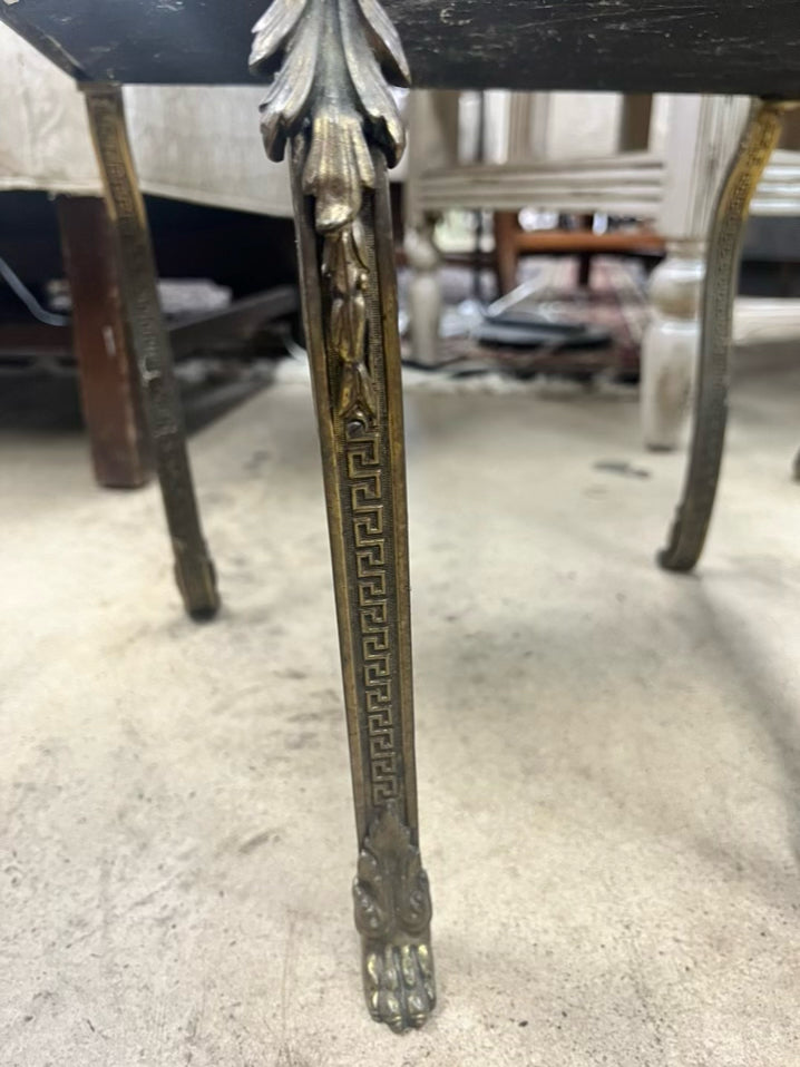 Marble & Brass French Occasional Table