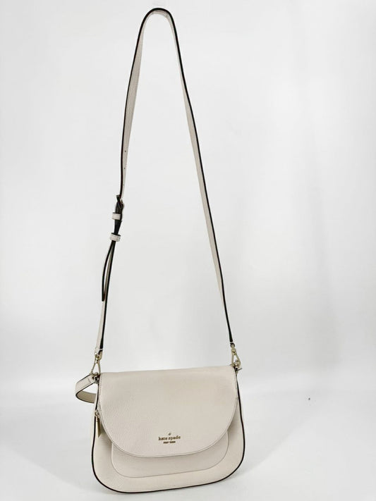 KATE SPADE Cream Leather Crossbody Bag