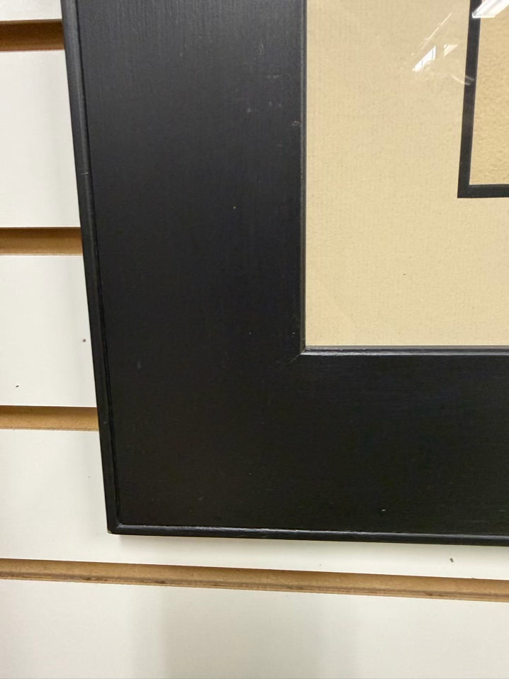Formes Et Couleurs Pair Of Paintings In Black Frames