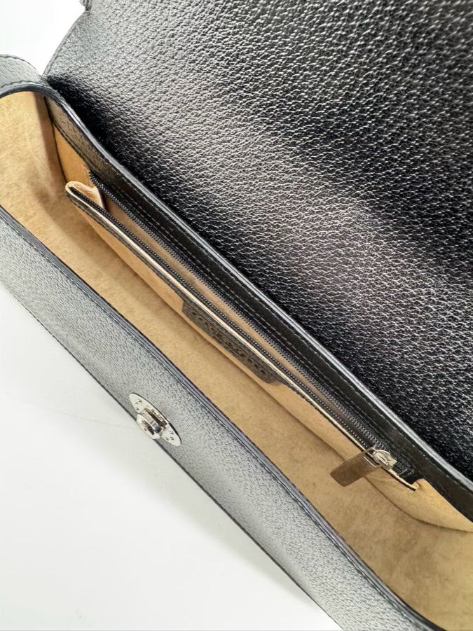 RALPH LAUREN Black Leather Purse