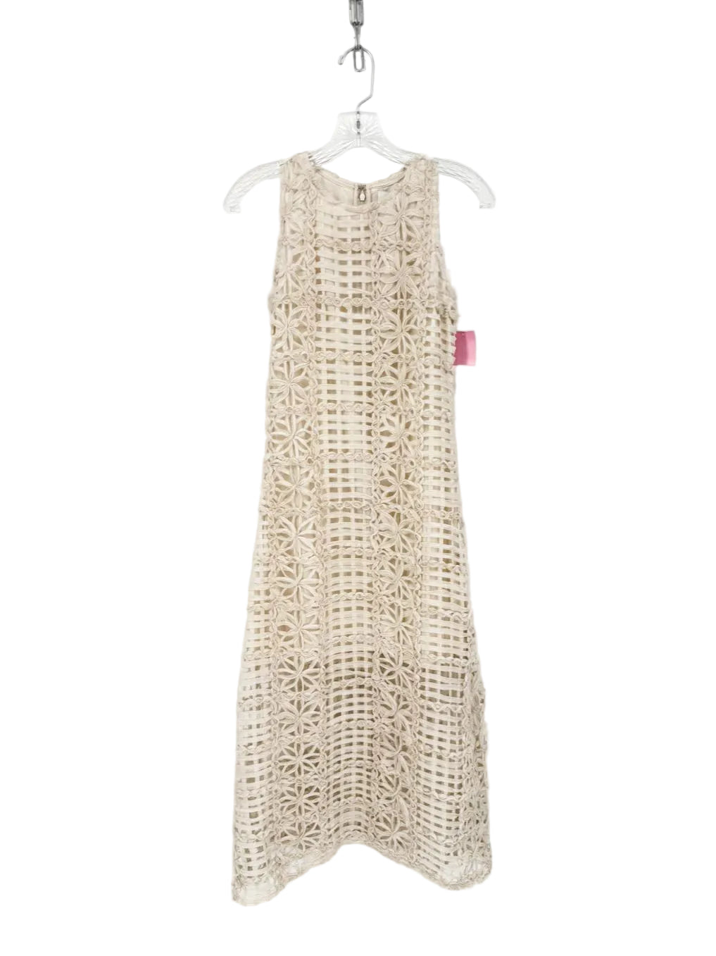 ENDLESS ROSE Size S Ivory Woven Sleeveless Maxi-Dress NWT