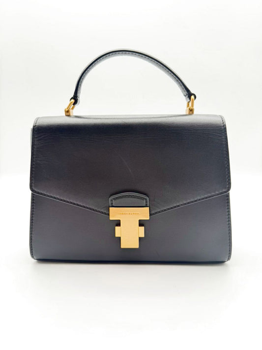 TORY BURCH Juliette Black Leather Crossbody Bag