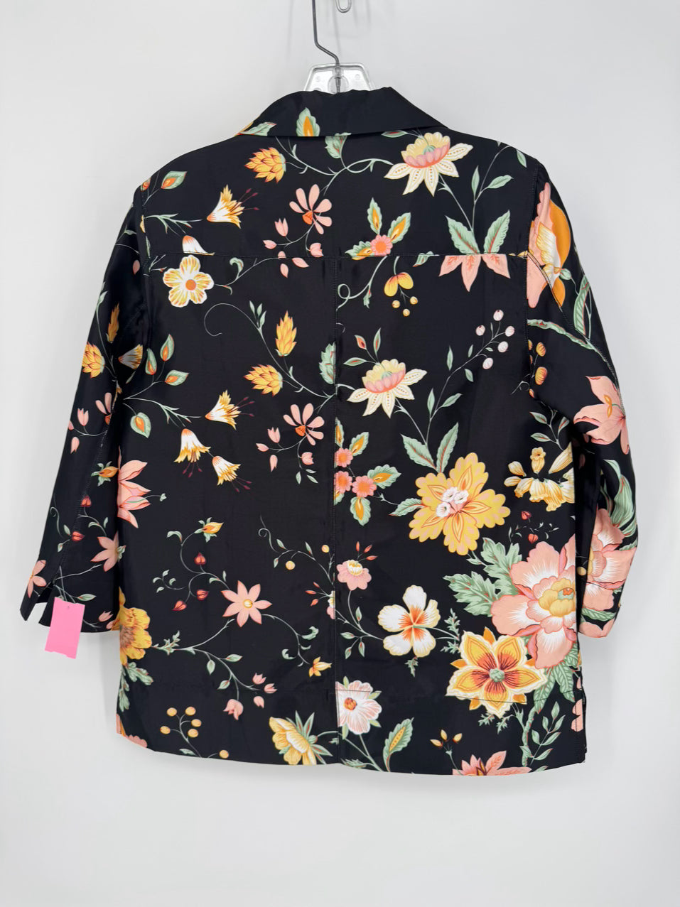 TUCKERNUCK Size S Black Floral Print Blouse