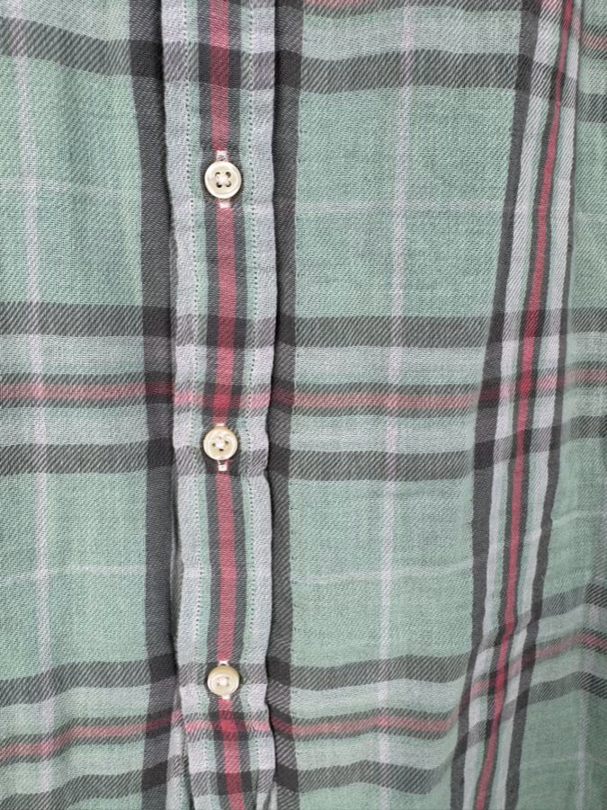 POLO RALPH LAUREN Size M Mint Plaid Long Sleeve Shirt NWT