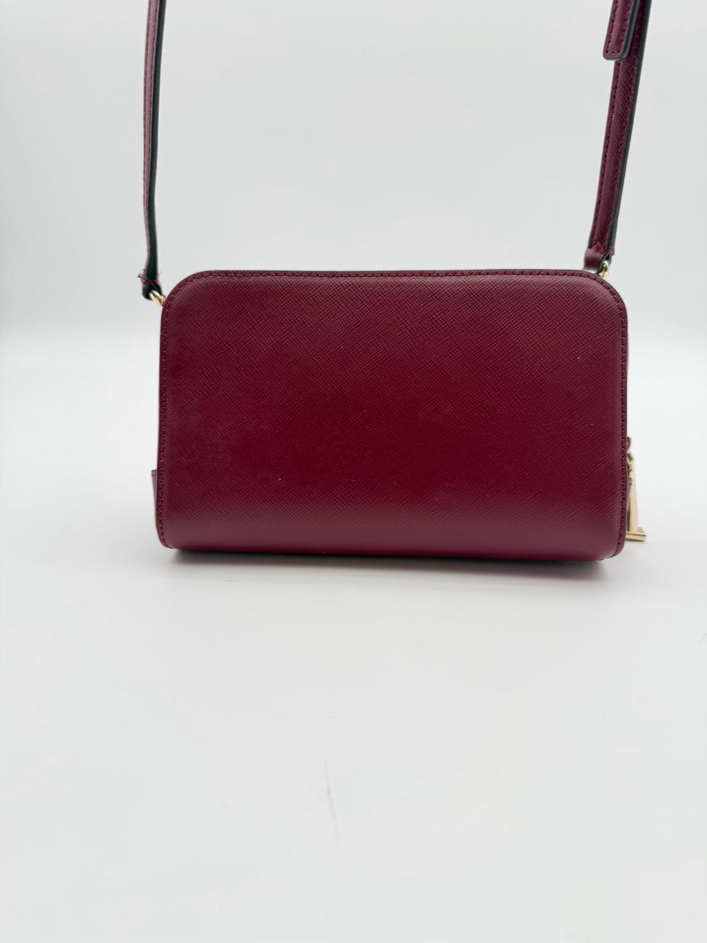 KATE SPADE Burgundy Leather Crossbody Bag