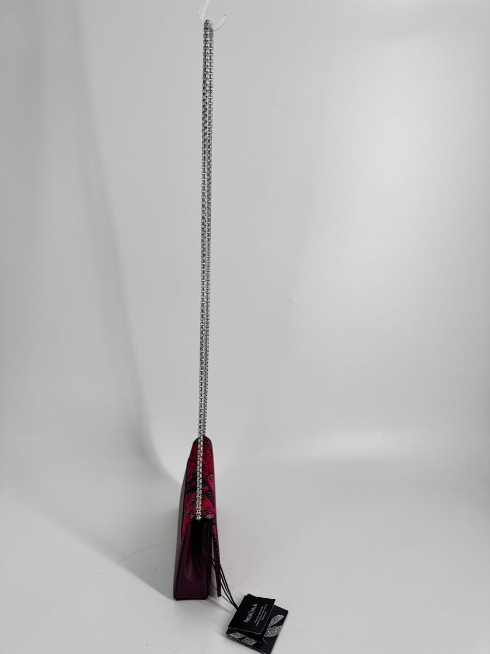 PINEDA COVALIN Red & Black Leather Firefly Crossbody Bag NWT