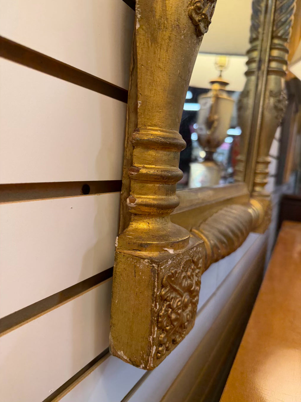 Gold Giltwood Federal Style Mirror