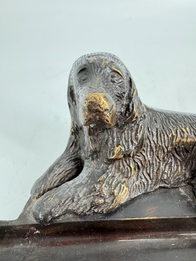 Cast Metal Spaniel Pen Holder