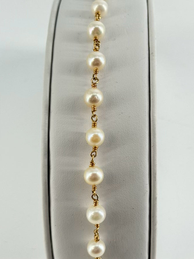 14K Pearl Bracelet