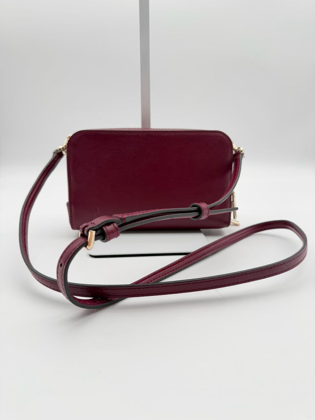 KATE SPADE Burgundy Leather Crossbody Bag
