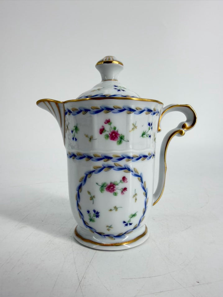 BERNARDAUD Porcelain Artois Bleu Cream & Sugar