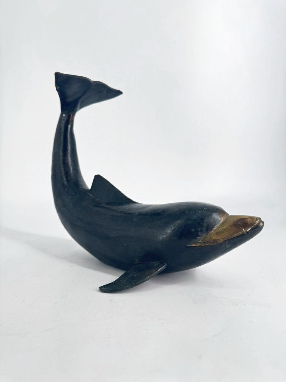 Metal Dolphin Figure