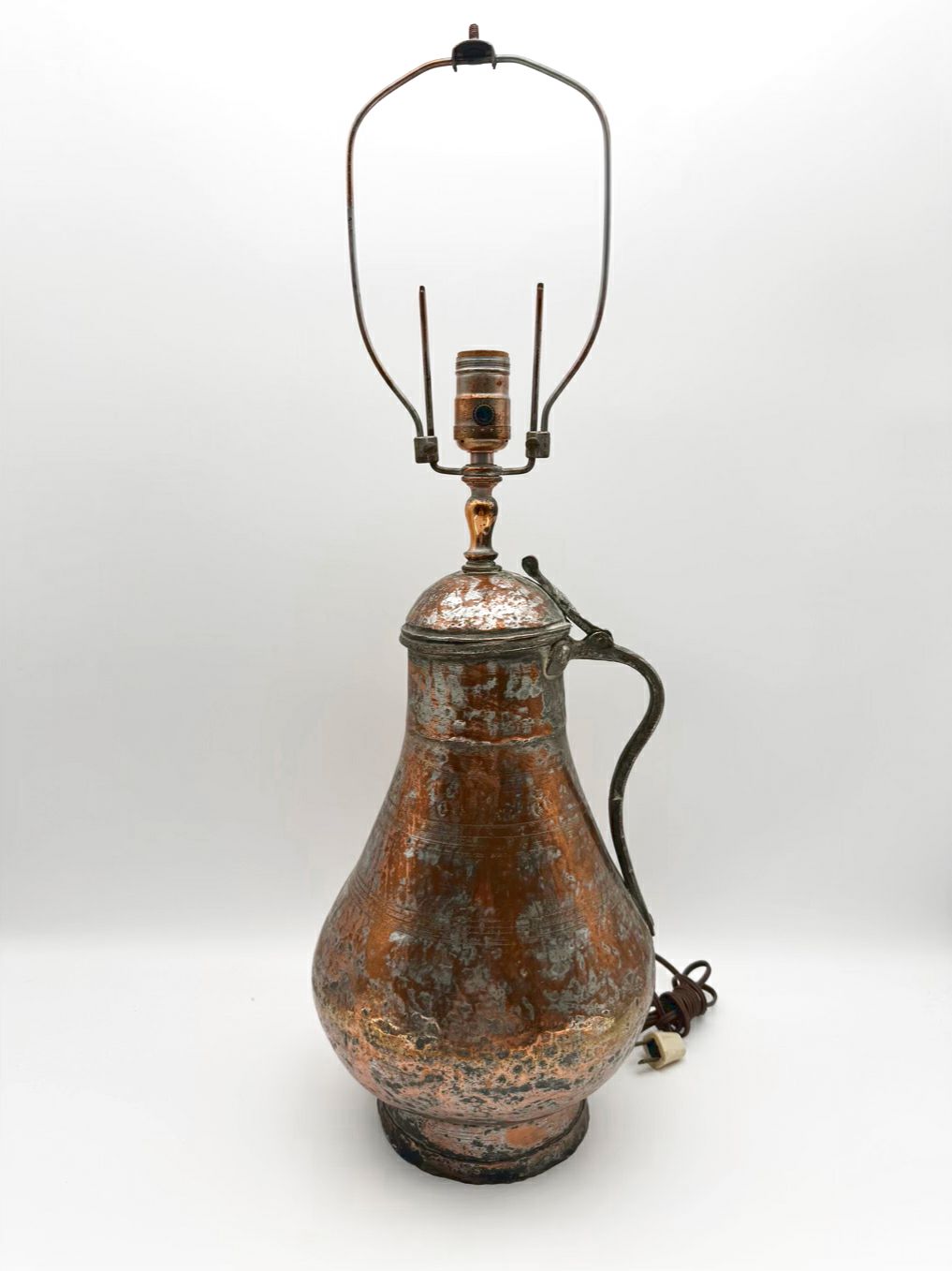 Copper Medium Water Jug Lamp No Shade