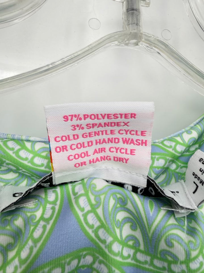 GRETCHEN SCOTT Size L Periwinkle Print Dress NWT