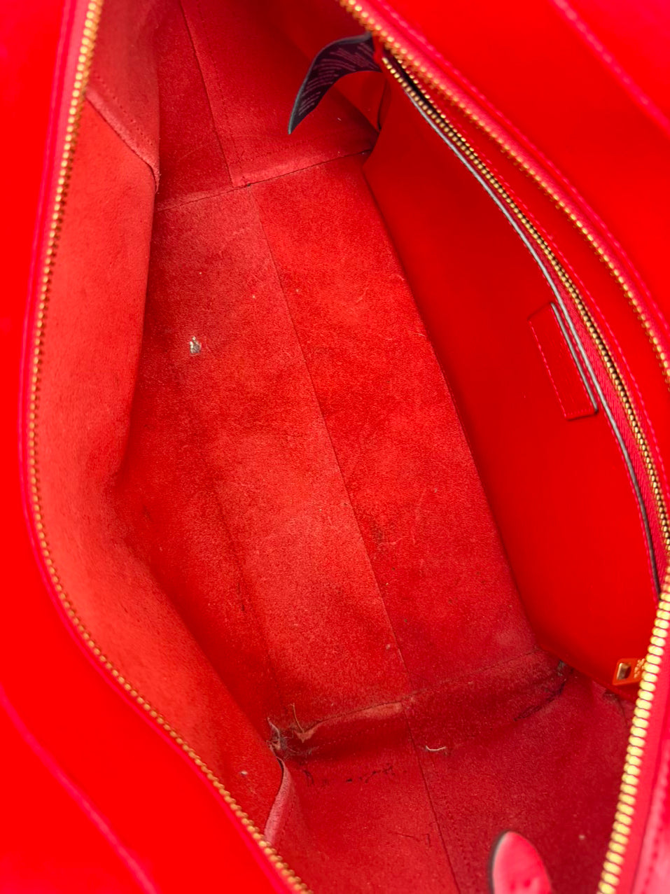 LAUREN RALPH LAUREN Cherry Red Leather Purse