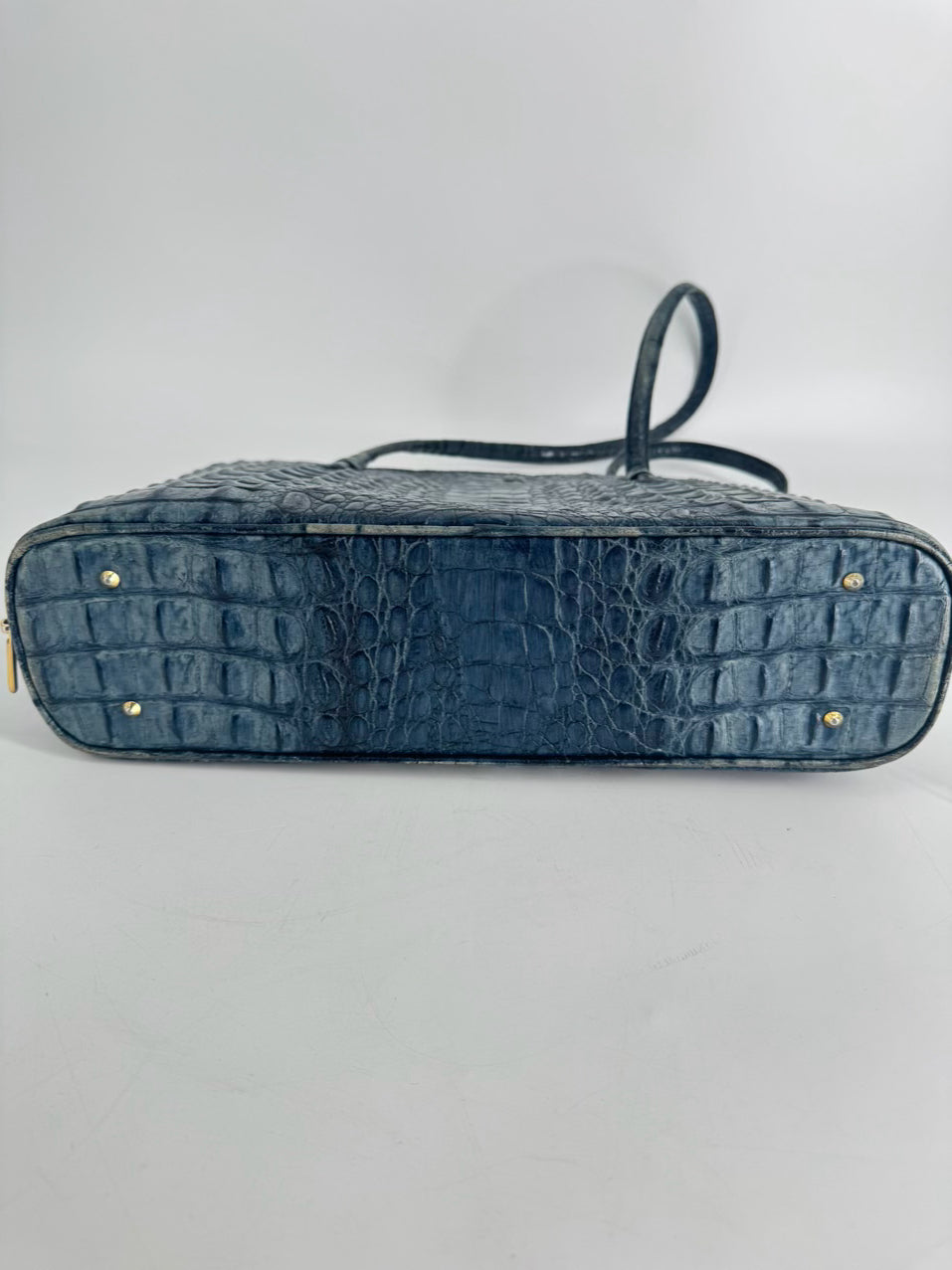 ALGO Teal Embossed Leather Purse