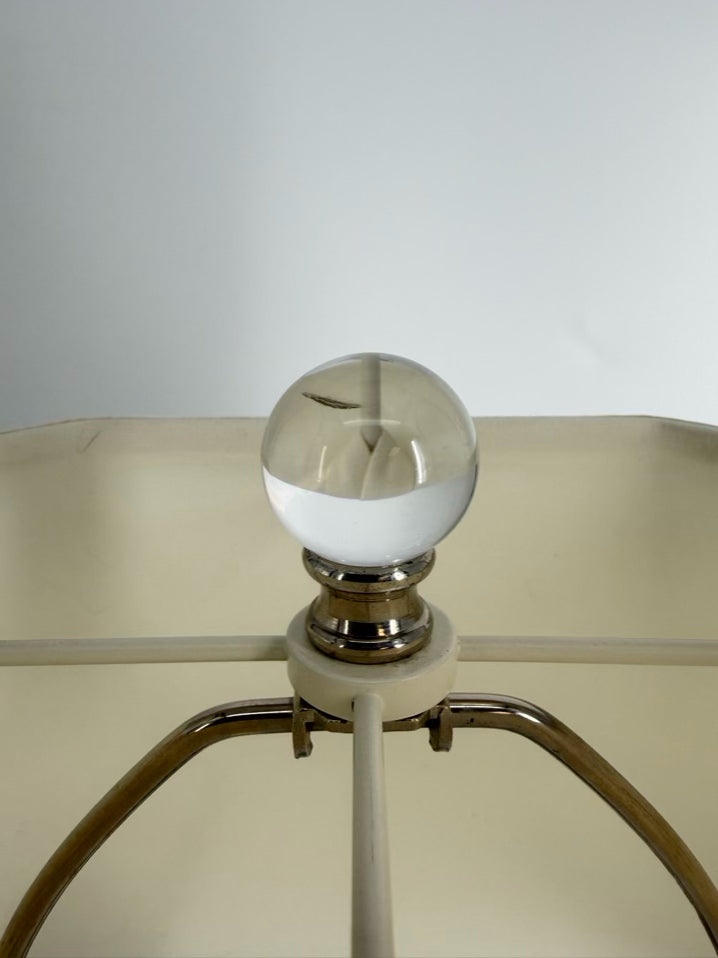 Clear Glass Lamp w/ Shade