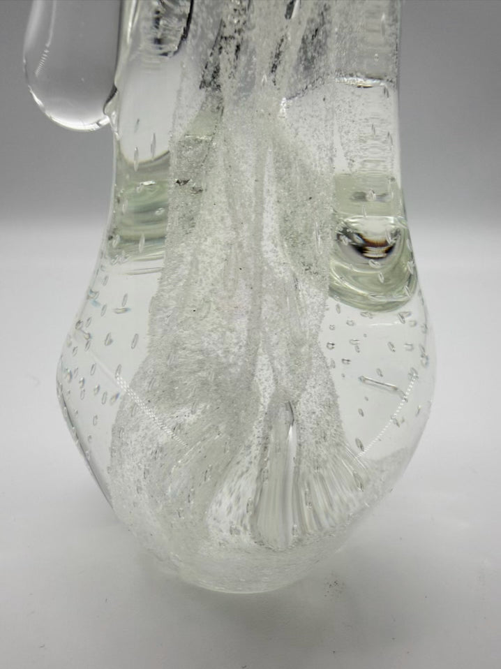 Clear & White Glass Abstract Jim Karg Object