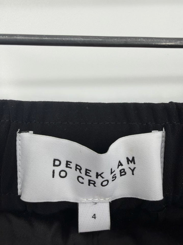 DEREK LAM 10 CROSBY Reagan Size Wmn's 4 Black Pants NWT
