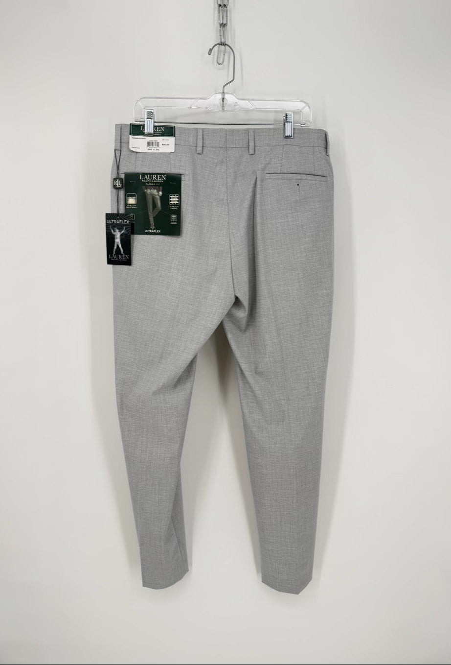 LAUREN RALPH LAUREN Size 34 Gray Dress Pants NWT