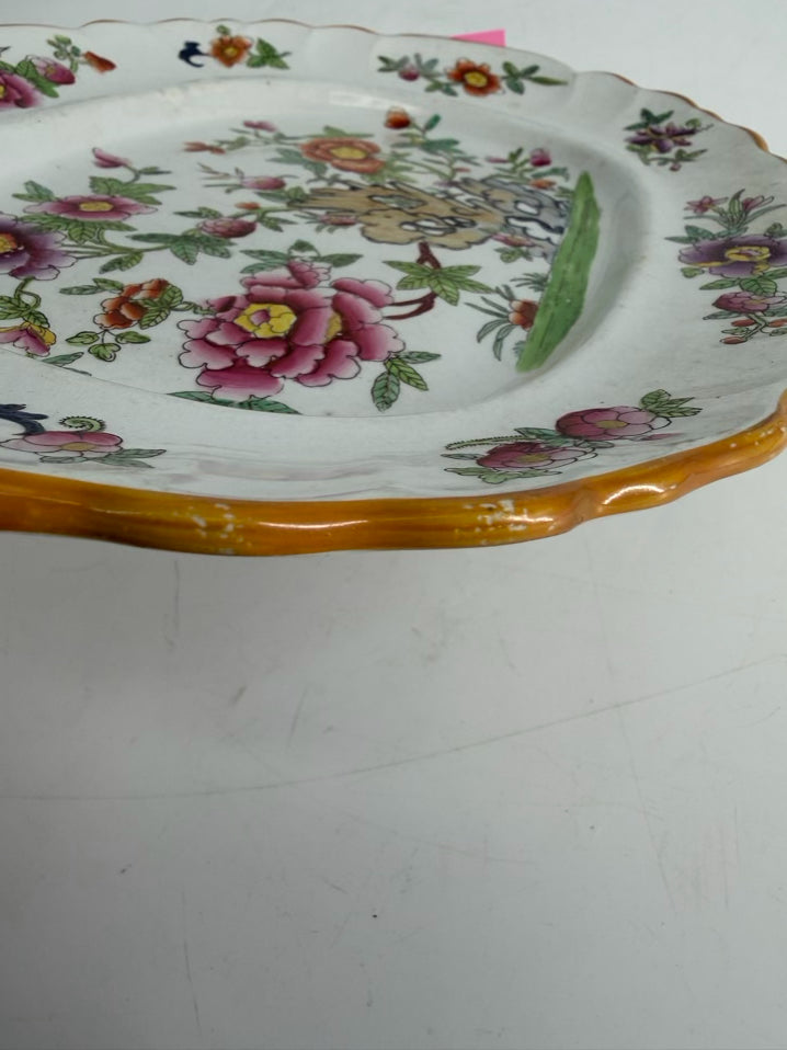 MINTON Porcelain Indian Tree Transfer Ware Platter