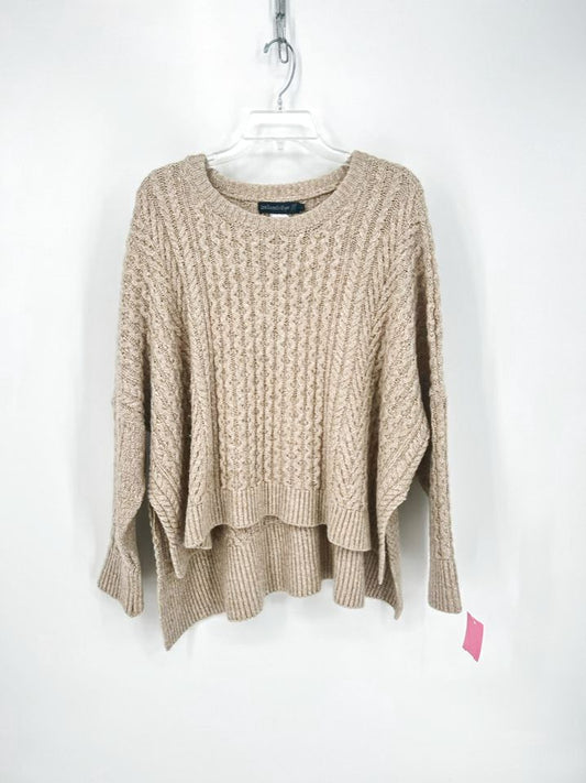 IRELANDSEYE Size L Latte Cable Knit Sweater