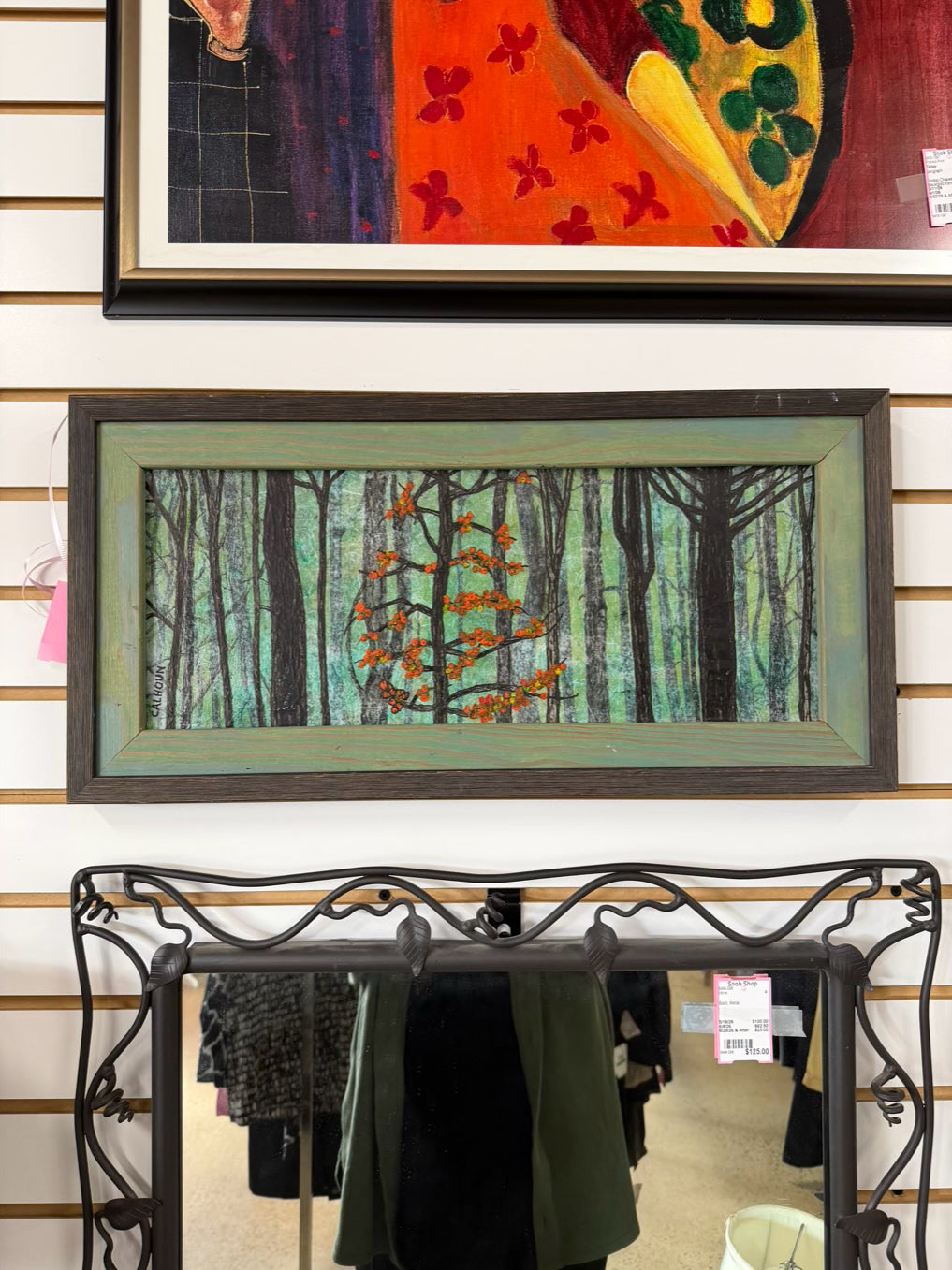 CALHOUN Fall Fruit Painting In Wood Frame