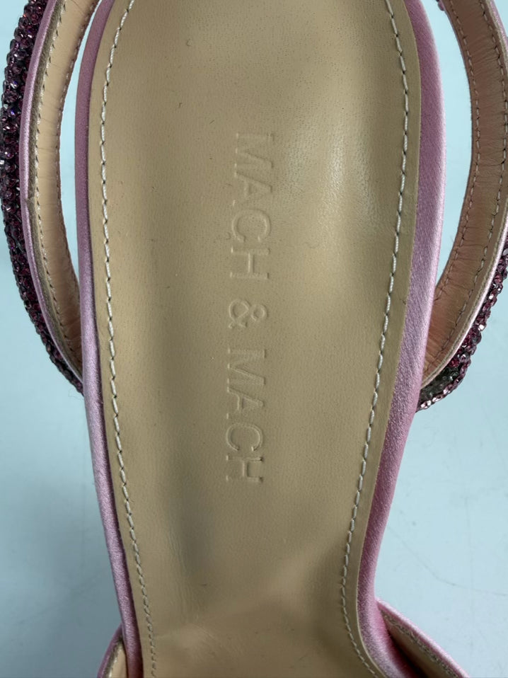 MACH & MACH Size 40 Pink Rhinestone Pumps